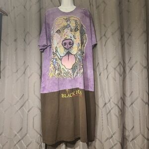 The Mountain Urban Renewal Reworked Purple Dog Dress XL